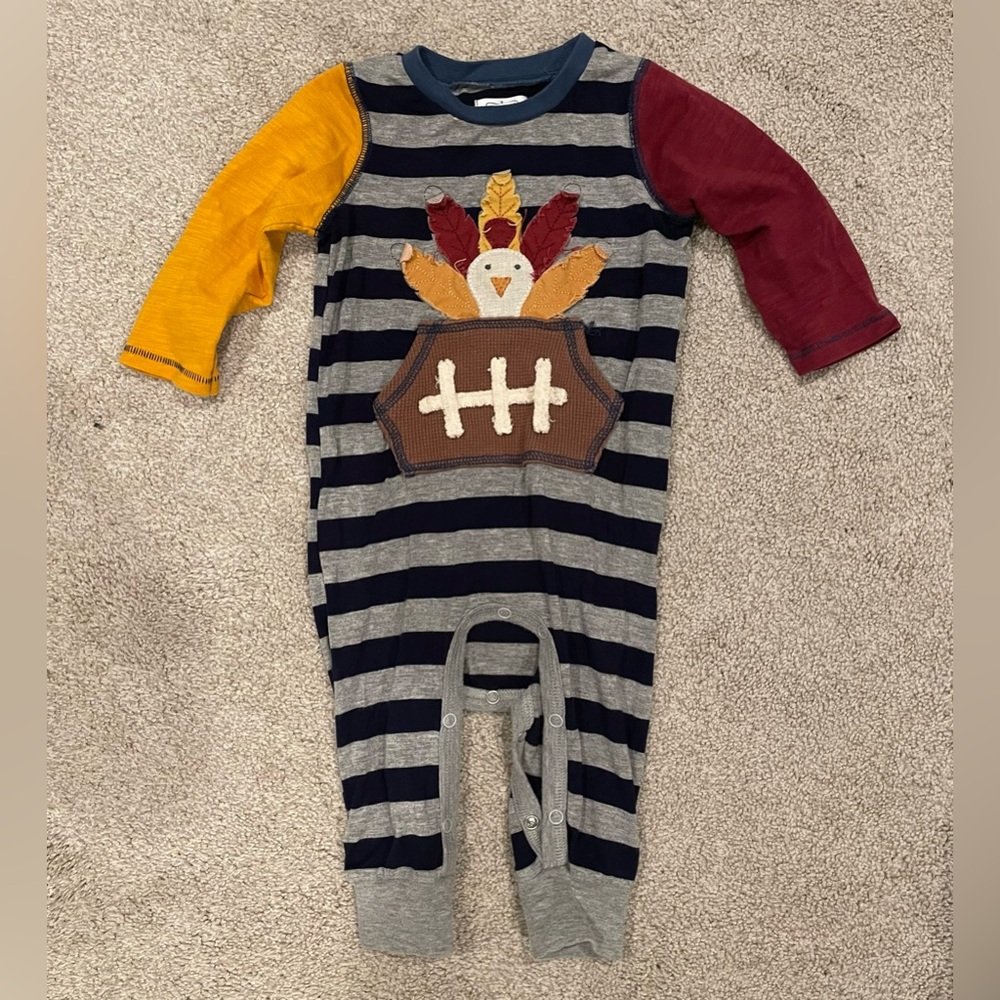 Mud Pie baby thanksgiving outfit 6-9 months